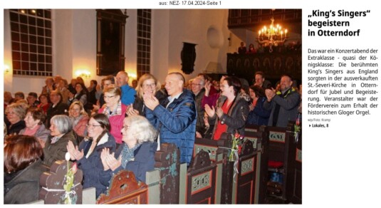King's Singers begeistern in Otterndorf