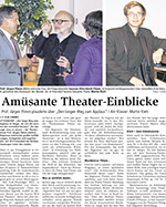 Amüsante Theater-Einblicke