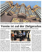 Verein ist auf der Zielgeraden