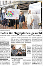 Paten für Orgelpfeifen gesucht